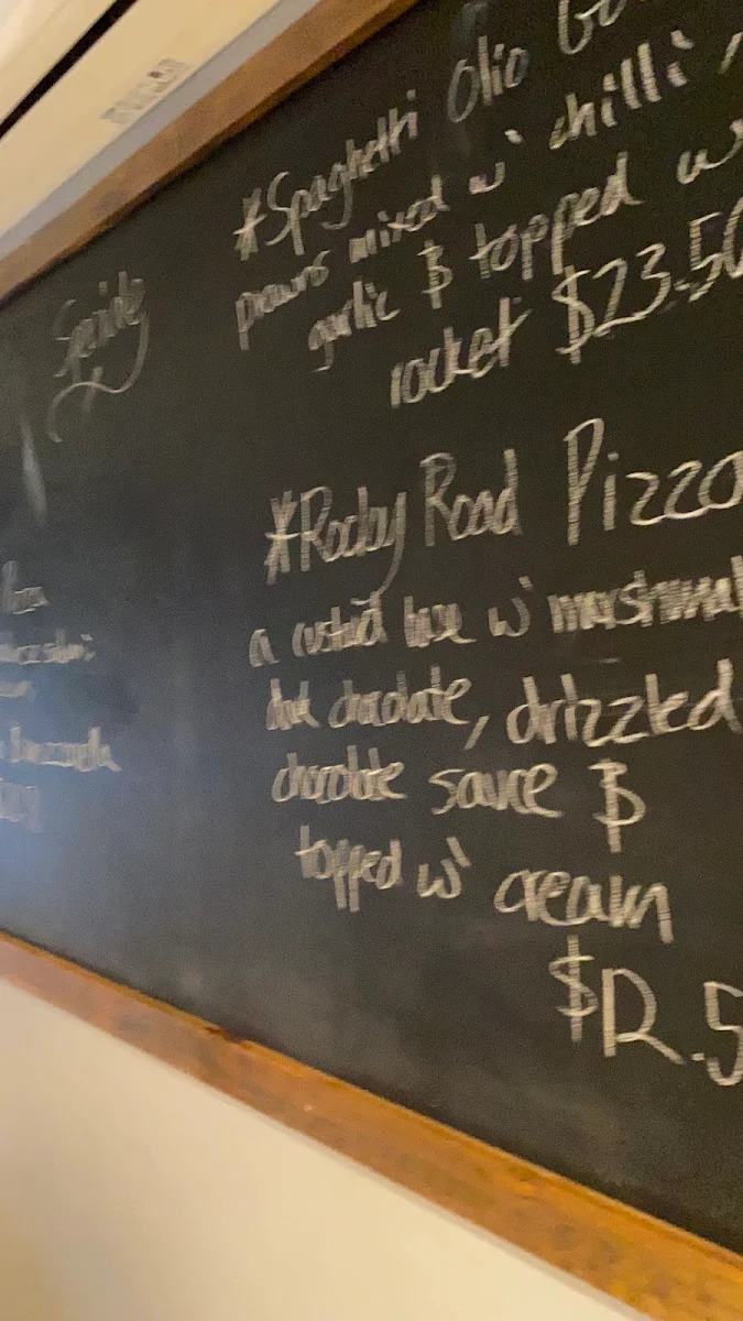 Menu, Motorino Pizzeria