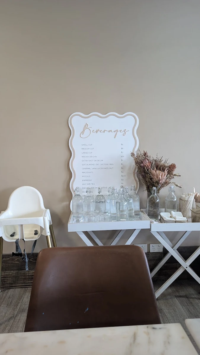 Menu, Gemma-Lee's Cafe