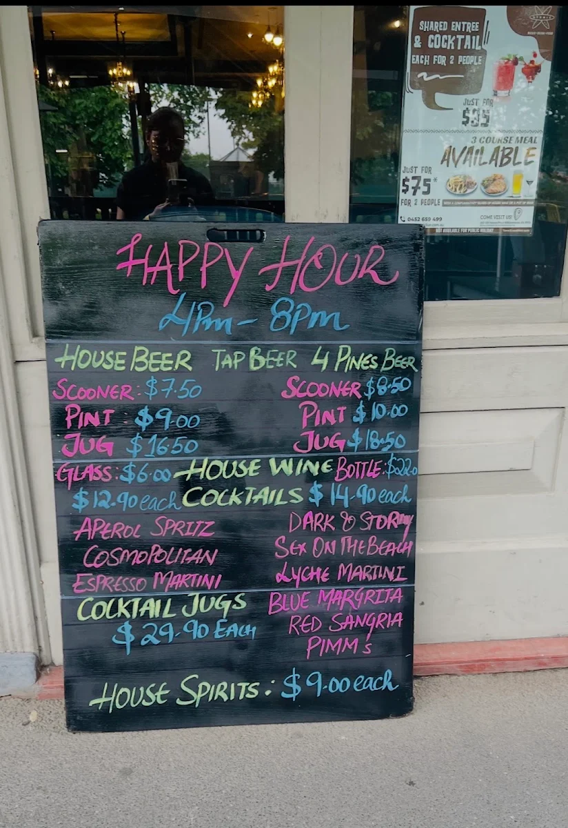 Menu, Atomic Bar