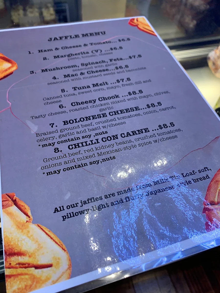 Menu, Come Back to Earth Coffee Brewers