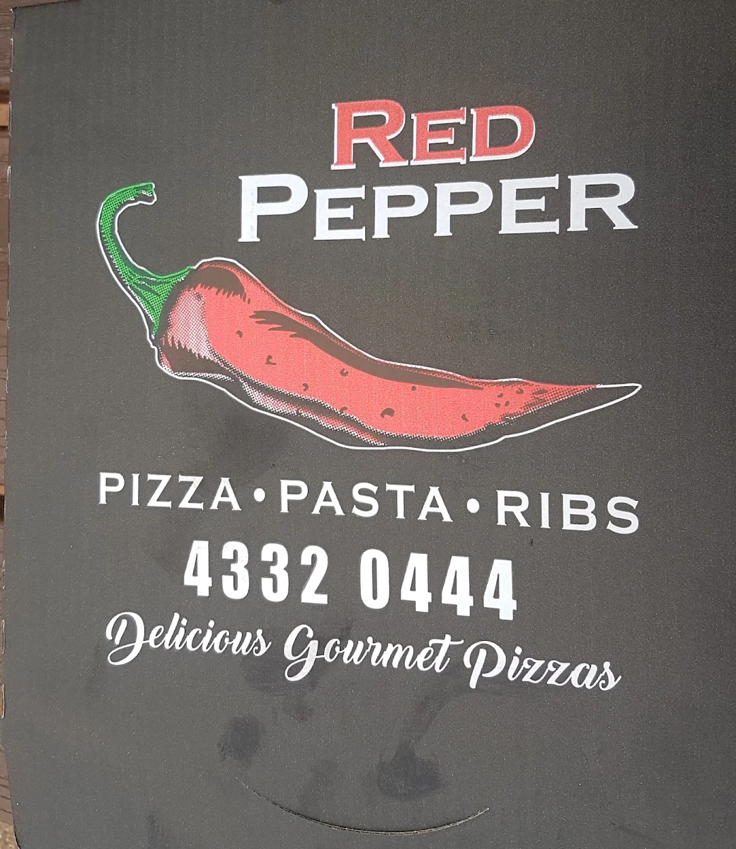 Menu, The Red Pepper Gourmet Pizza and Pasta