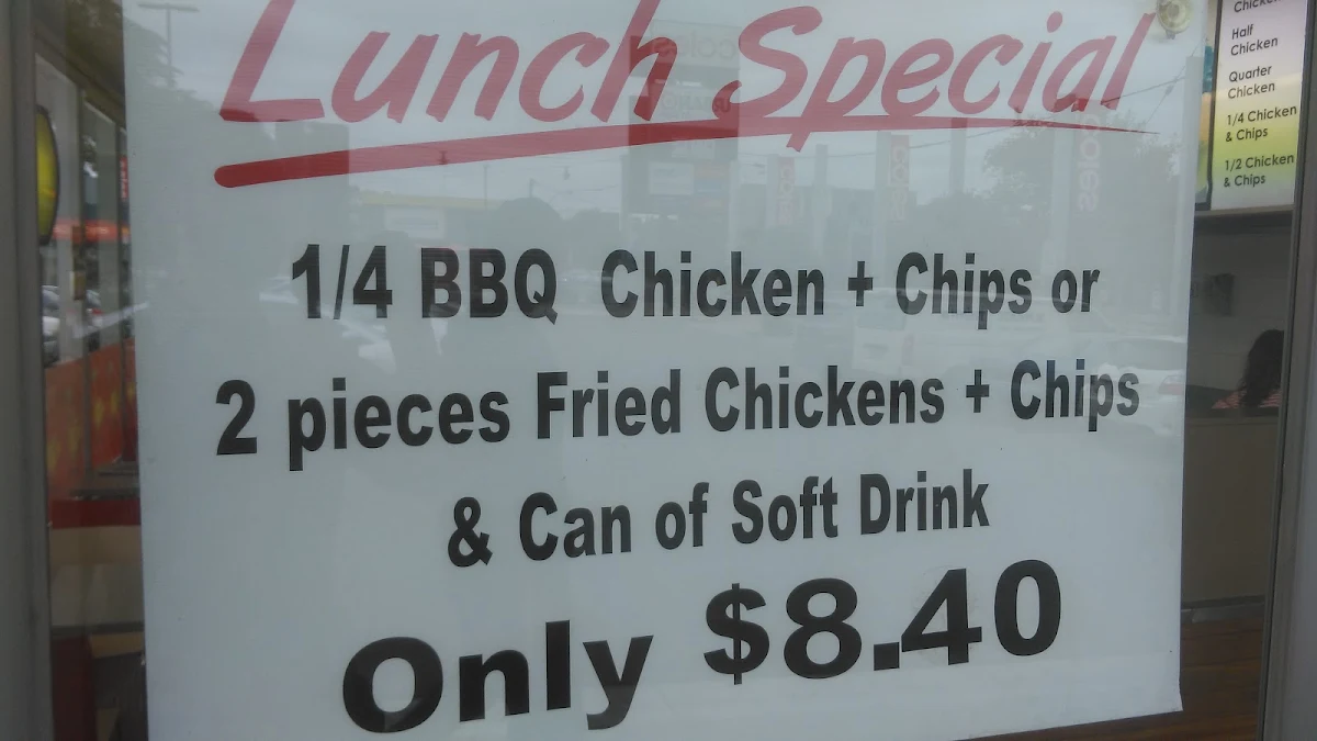 Menu, Redrocks Charcoal Chicken Flemington