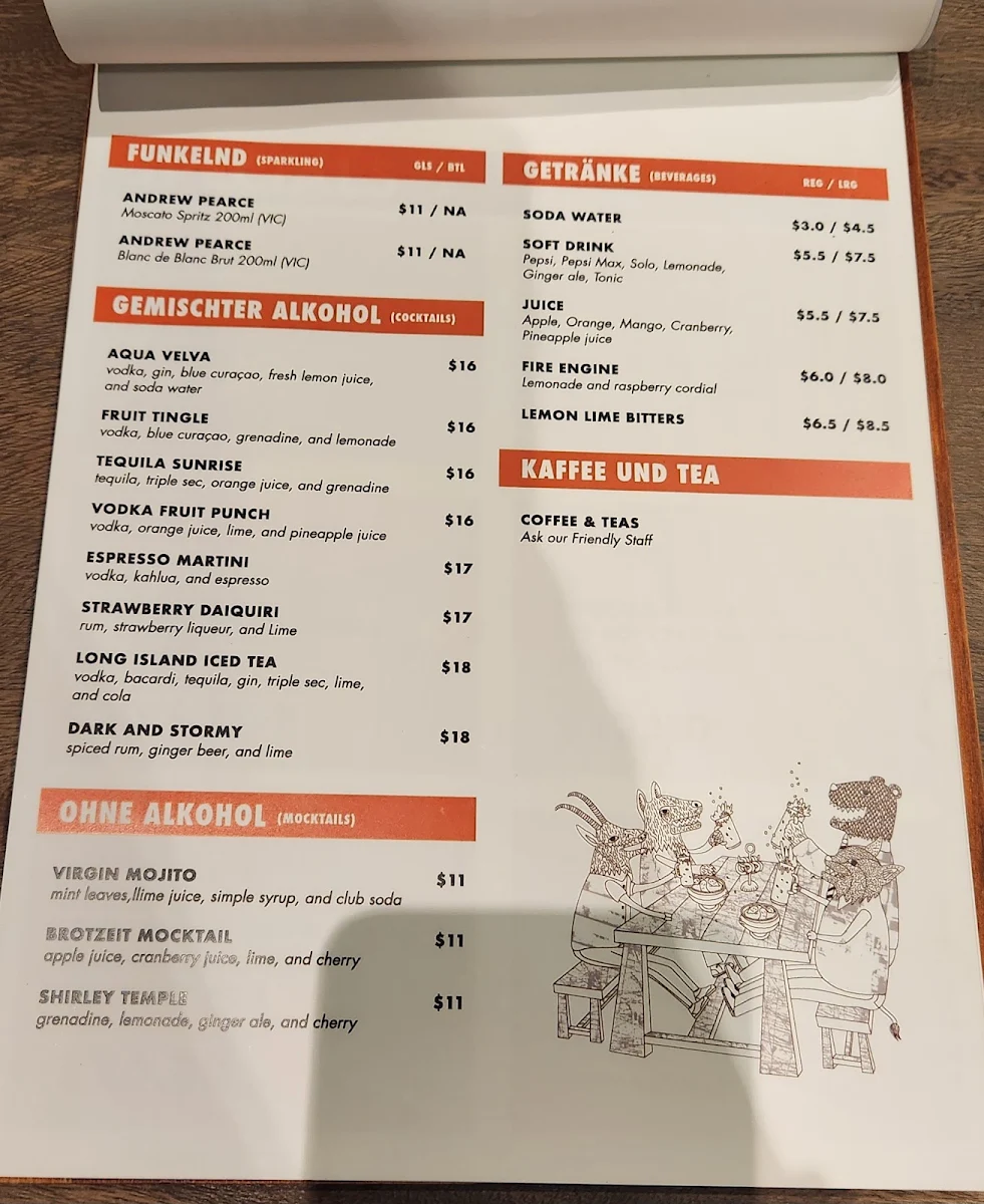 Menu, Brotzeit