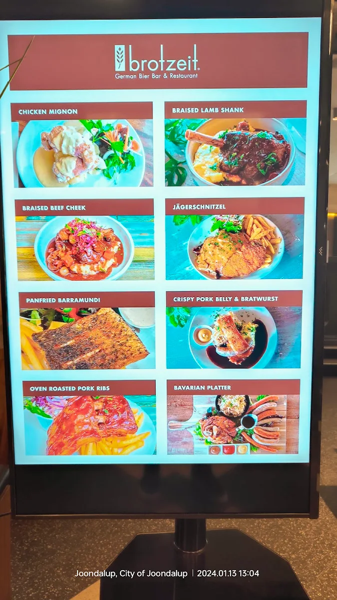 Menu, Brotzeit