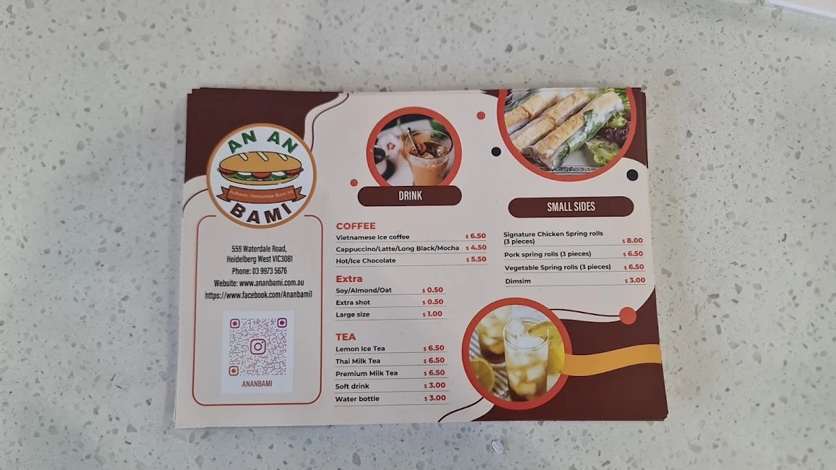 Menu, An An BAMI