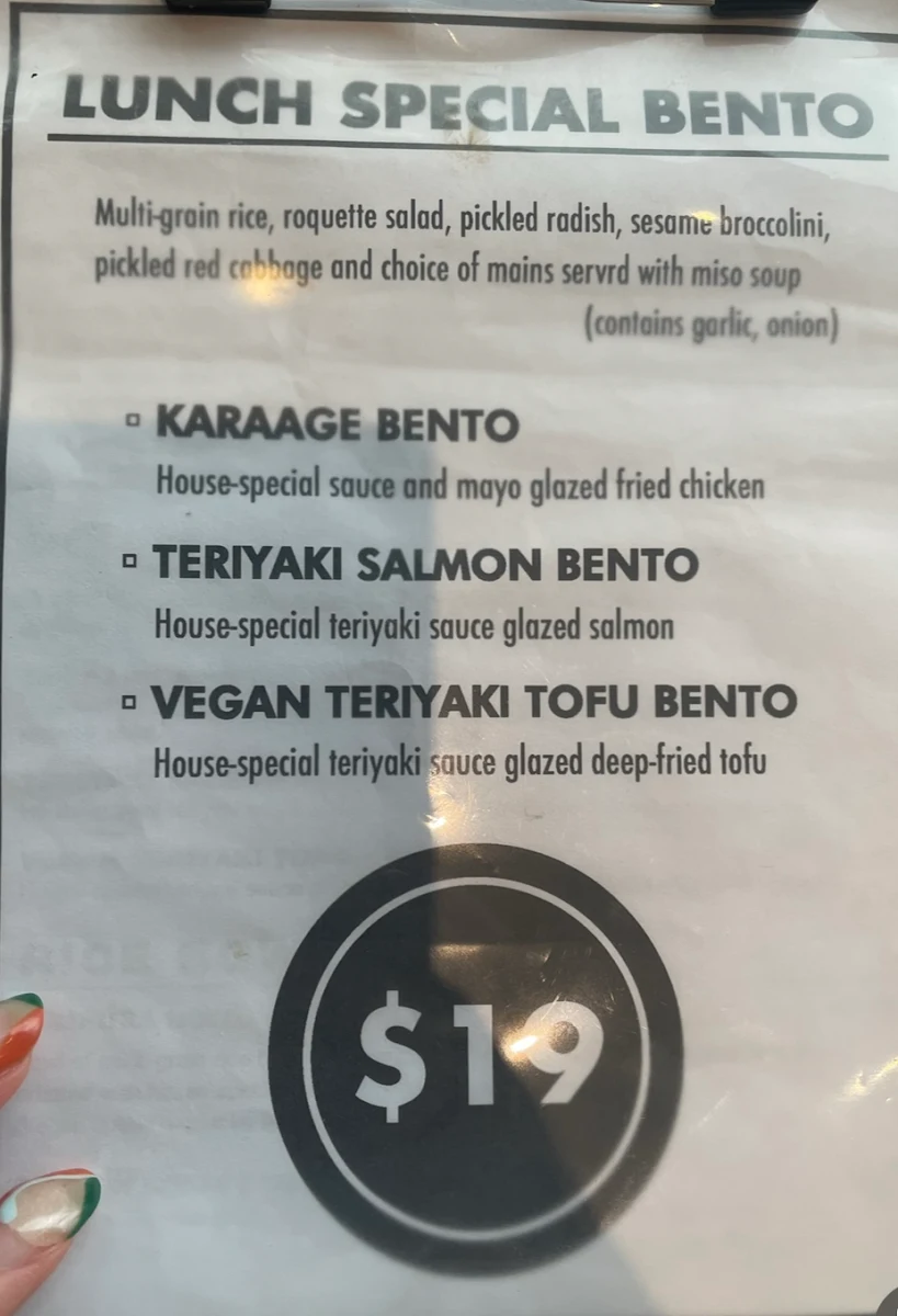 Menu, Shimbashi Soba & Sake Bar - Carlton North