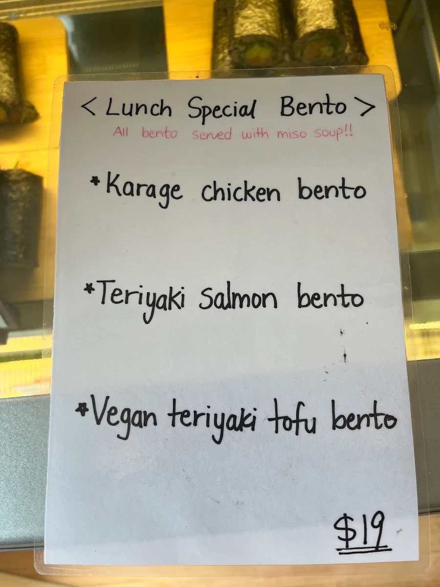 Menu, Shimbashi Soba & Sake Bar - Carlton North
