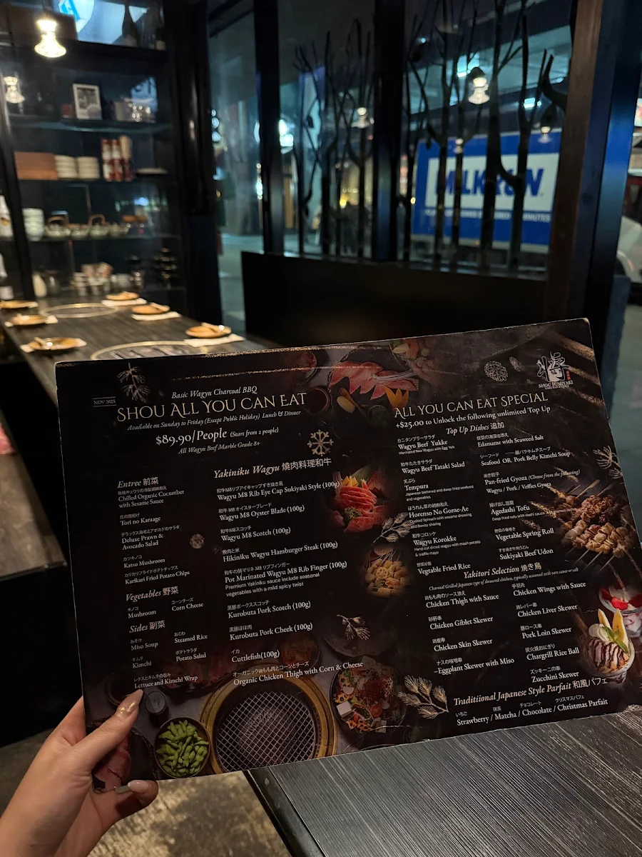 Menu, Shou Sumiyaki