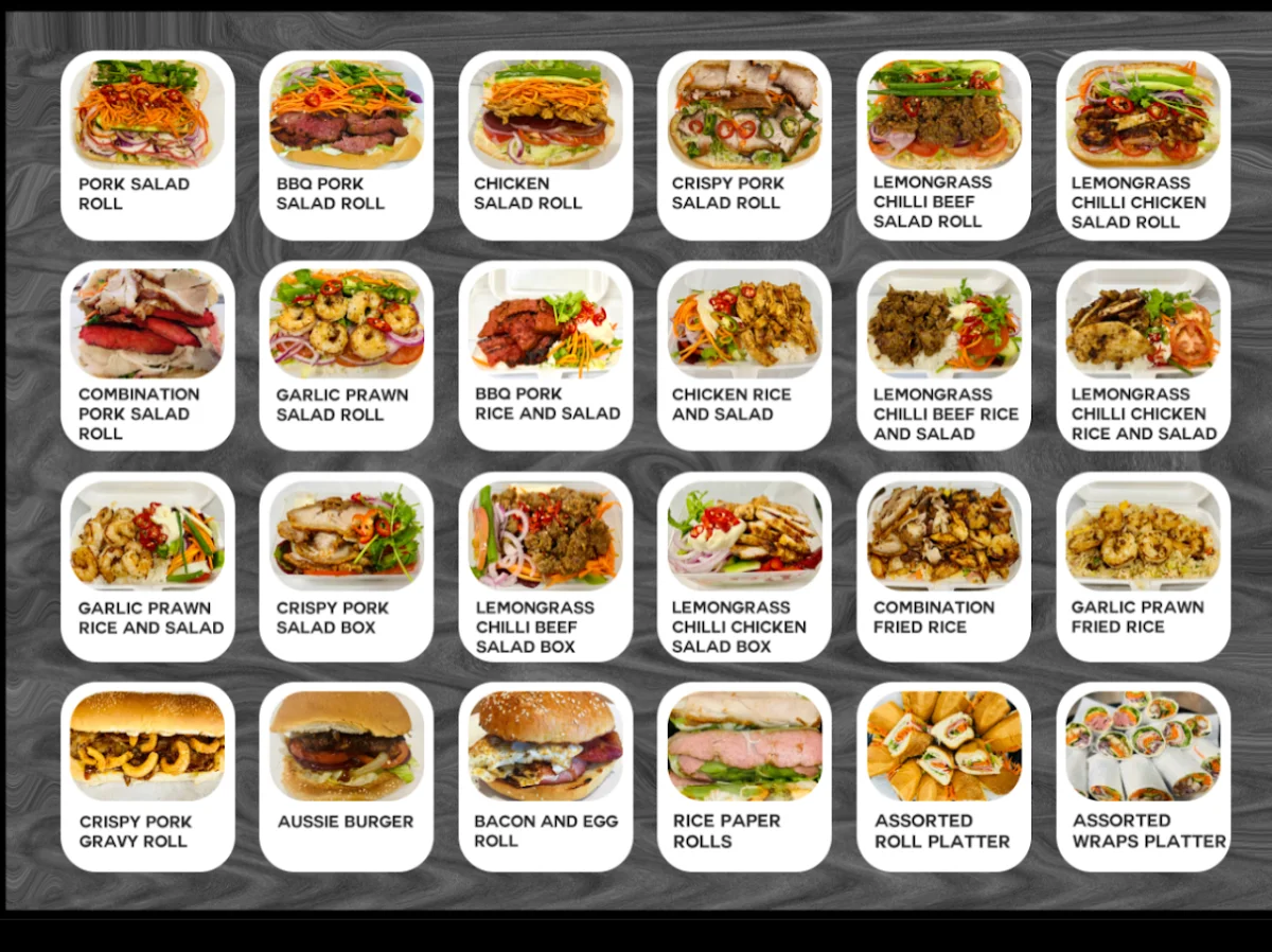 Menu, Gosford Bakehouse & Takeaway