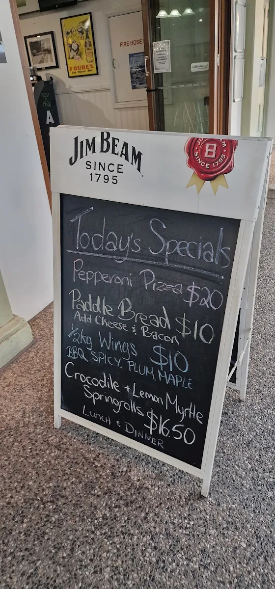 Menu, Australian Hotel