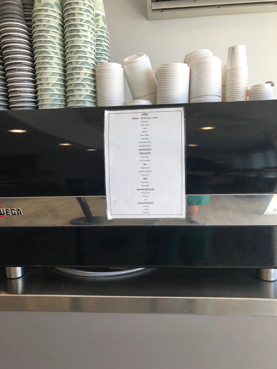 Menu, Bob's Bakery