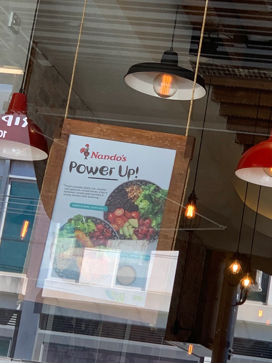 Menu, Nando's South Melbourne