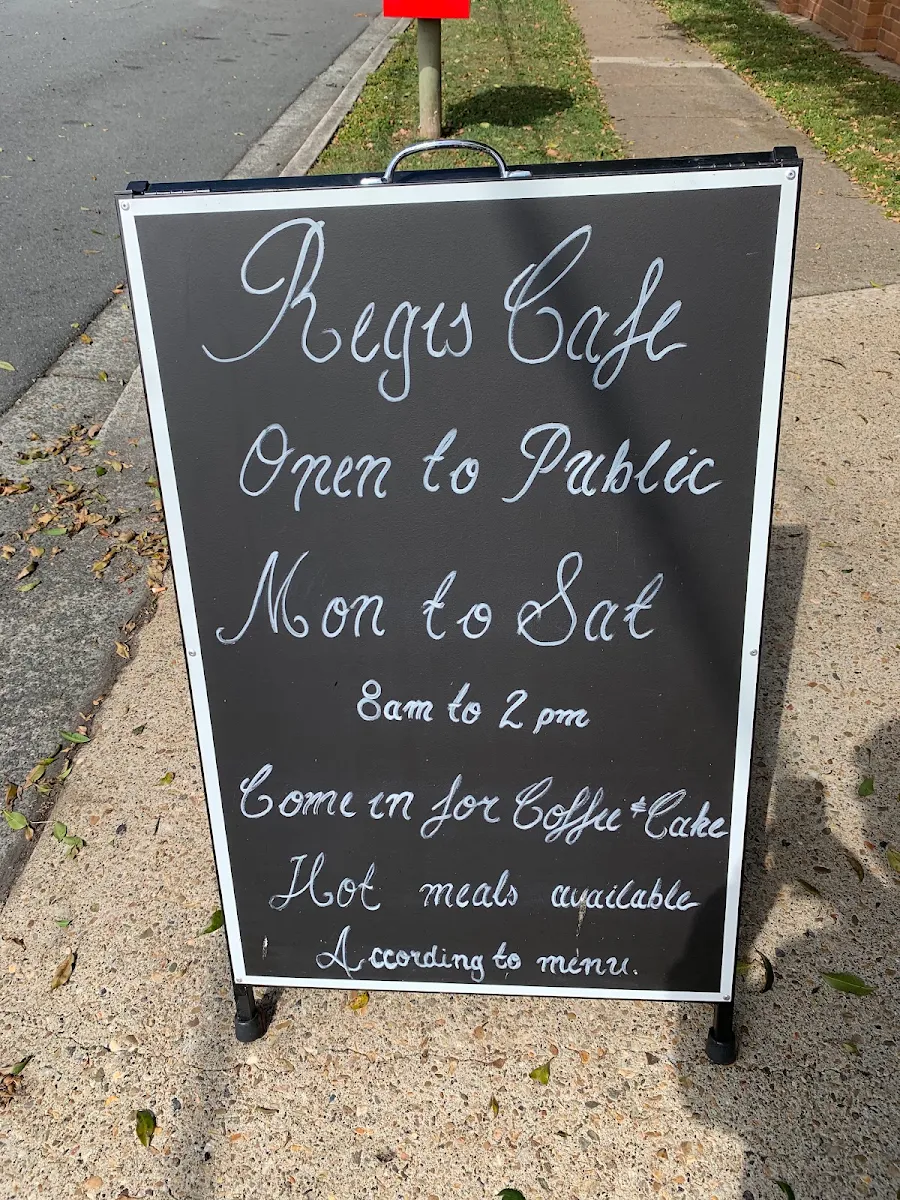 Menu, Regis Sandgate - Cafe & Clubroom