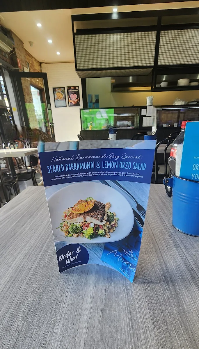 Menu, Hunky Dory Fish & Chips Moonee Ponds