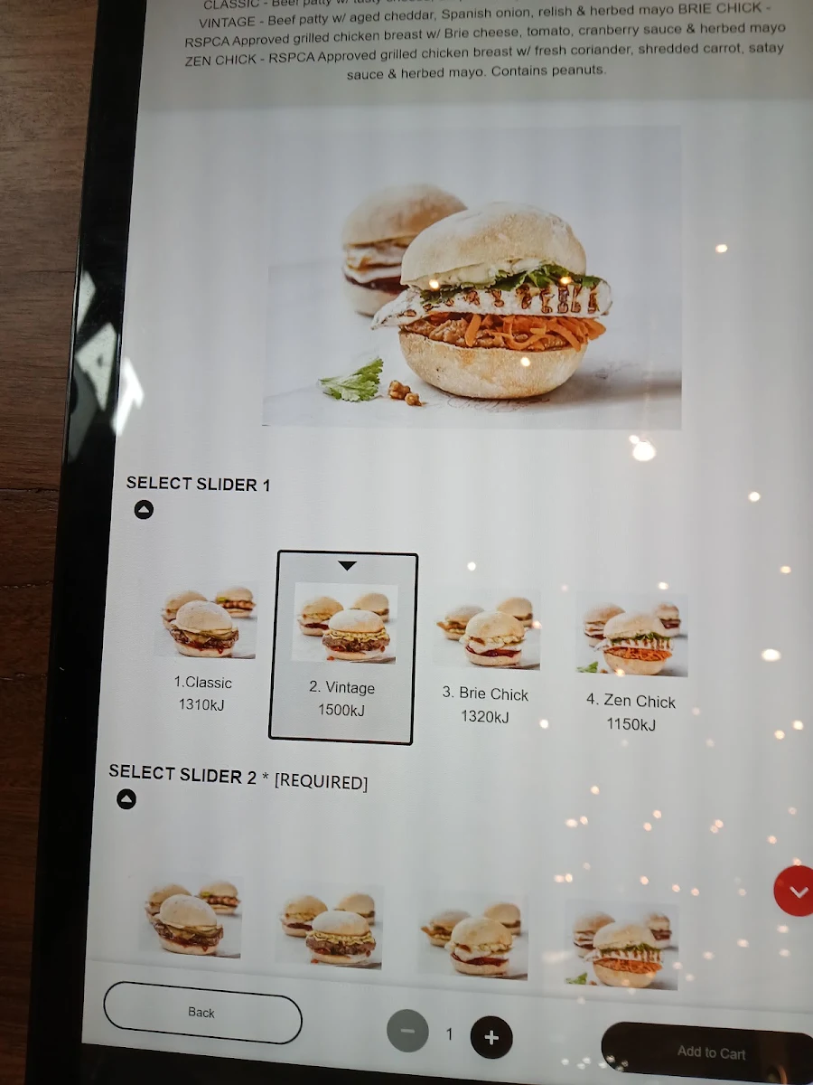 Menu, Grill'd Westfield Parramatta