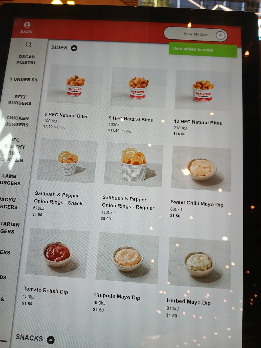 Menu, Grill'd Westfield Parramatta