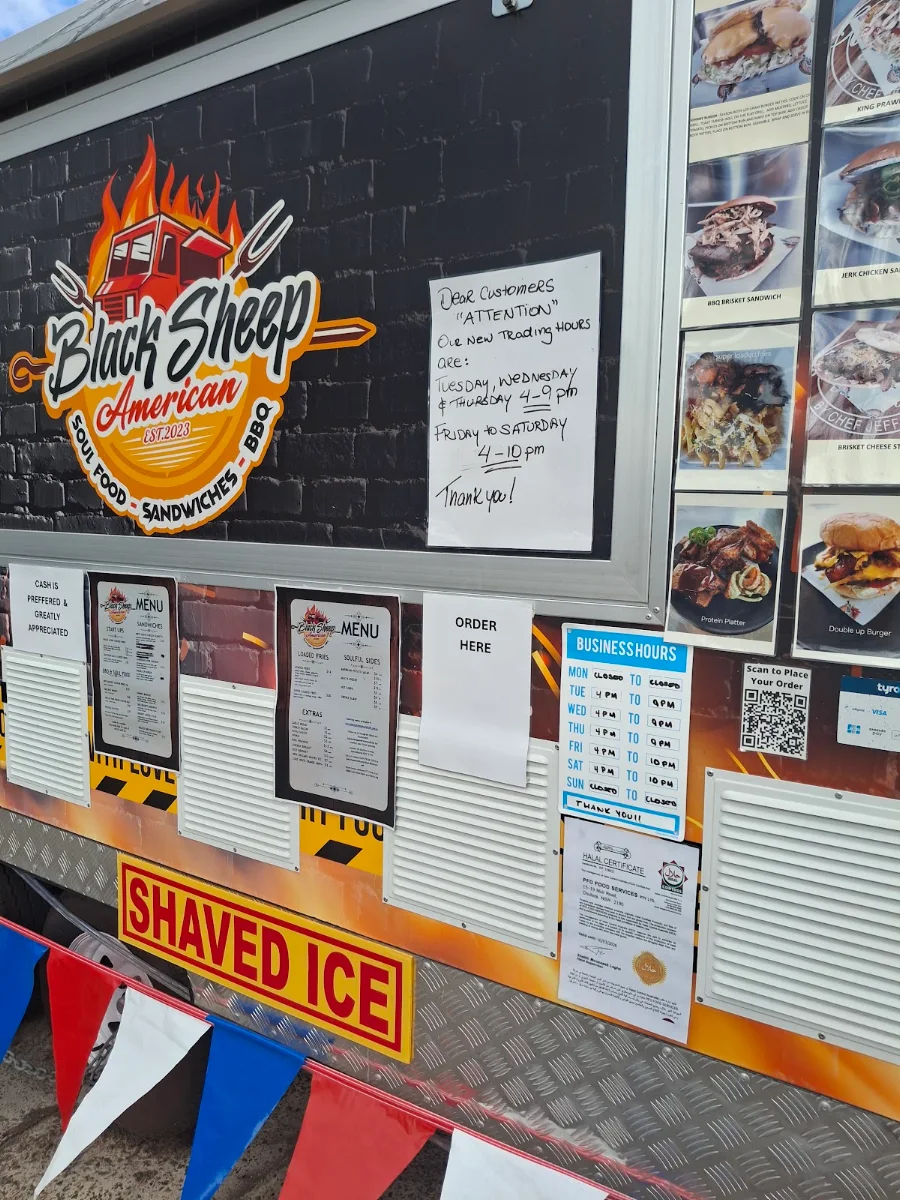 Menu, Black Sheep American Soul food