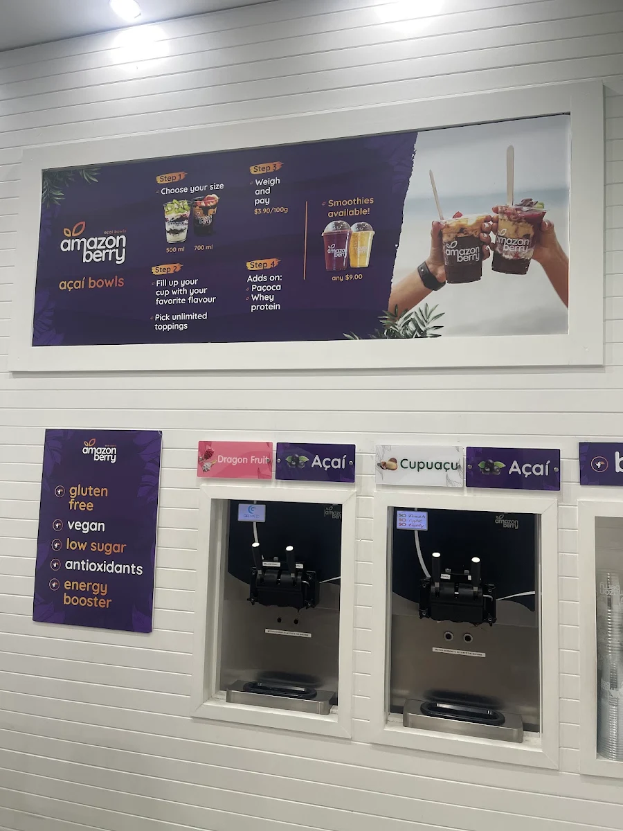 Menu, Amazon Berry Acai