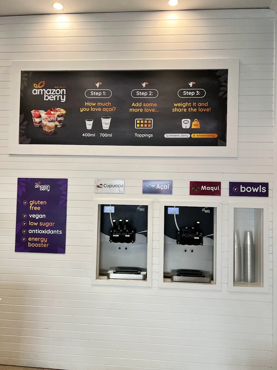 Menu, Amazon Berry Acai