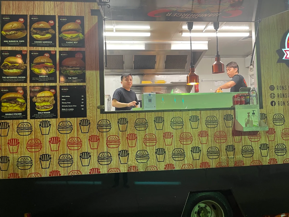 Menu, Rons Handburger Banksia