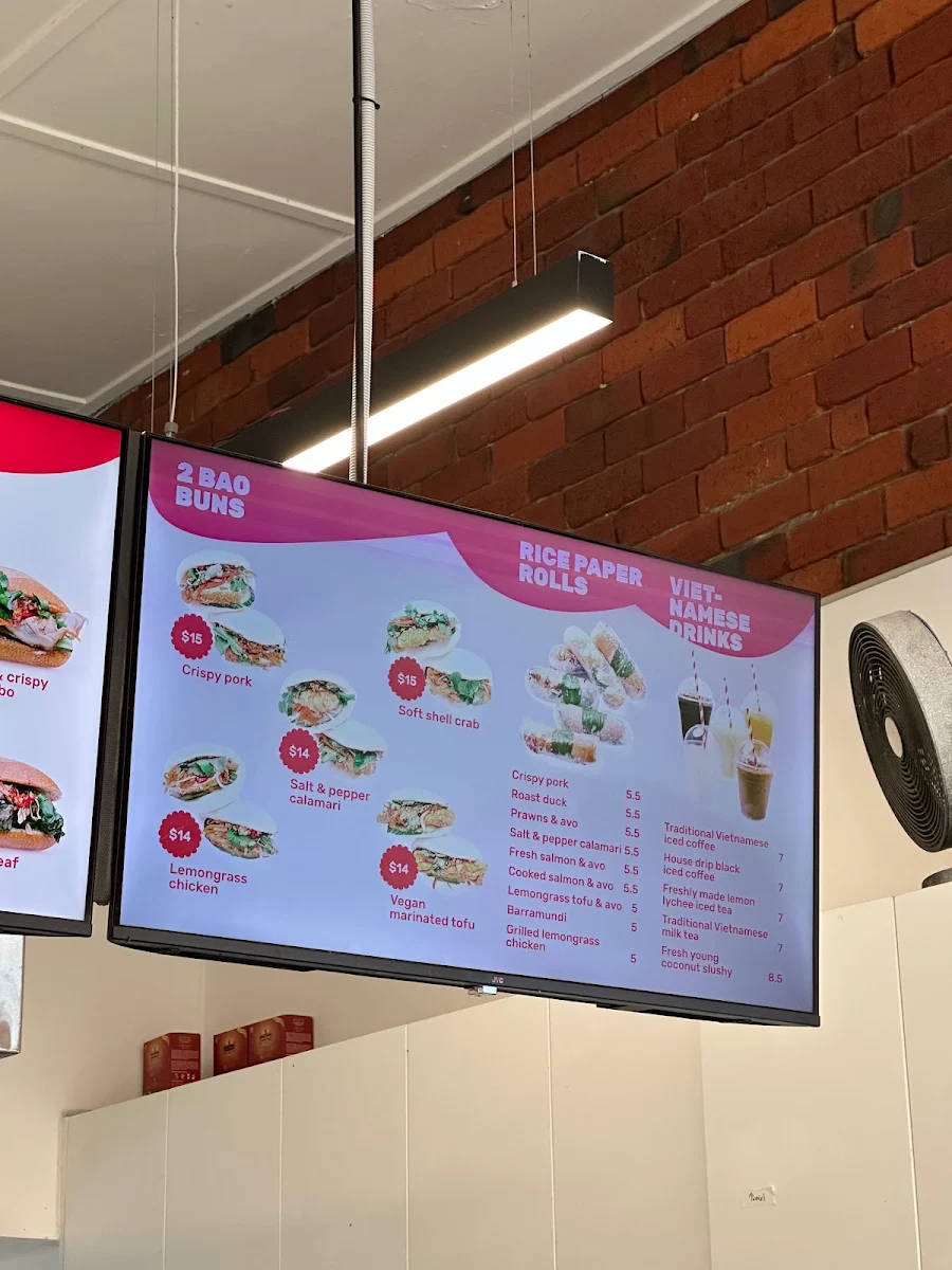 Menu, Bammi Brighton