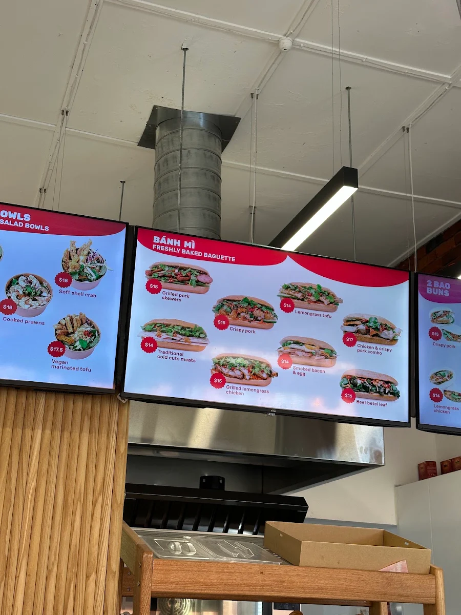 Menu, Bammi Brighton