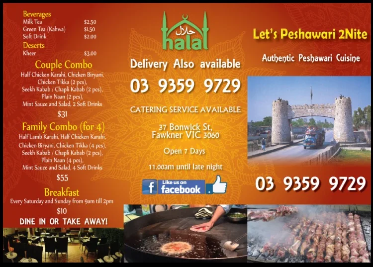 Menu, PESHAWRI