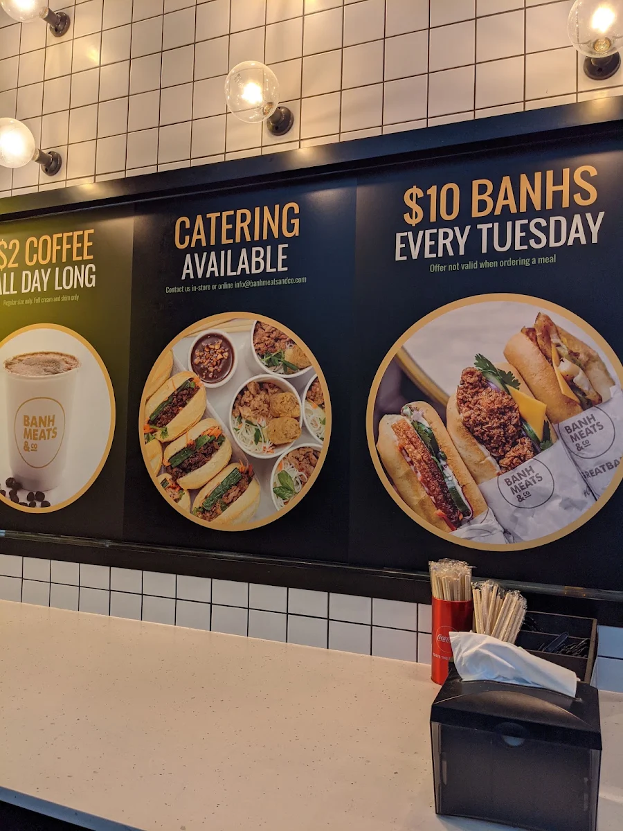 Menu, Banh Meats & Co