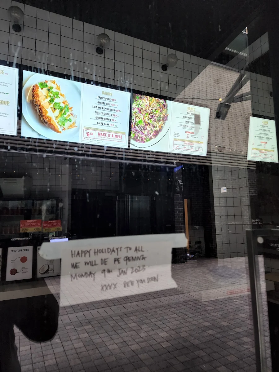 Menu, Banh Meats & Co