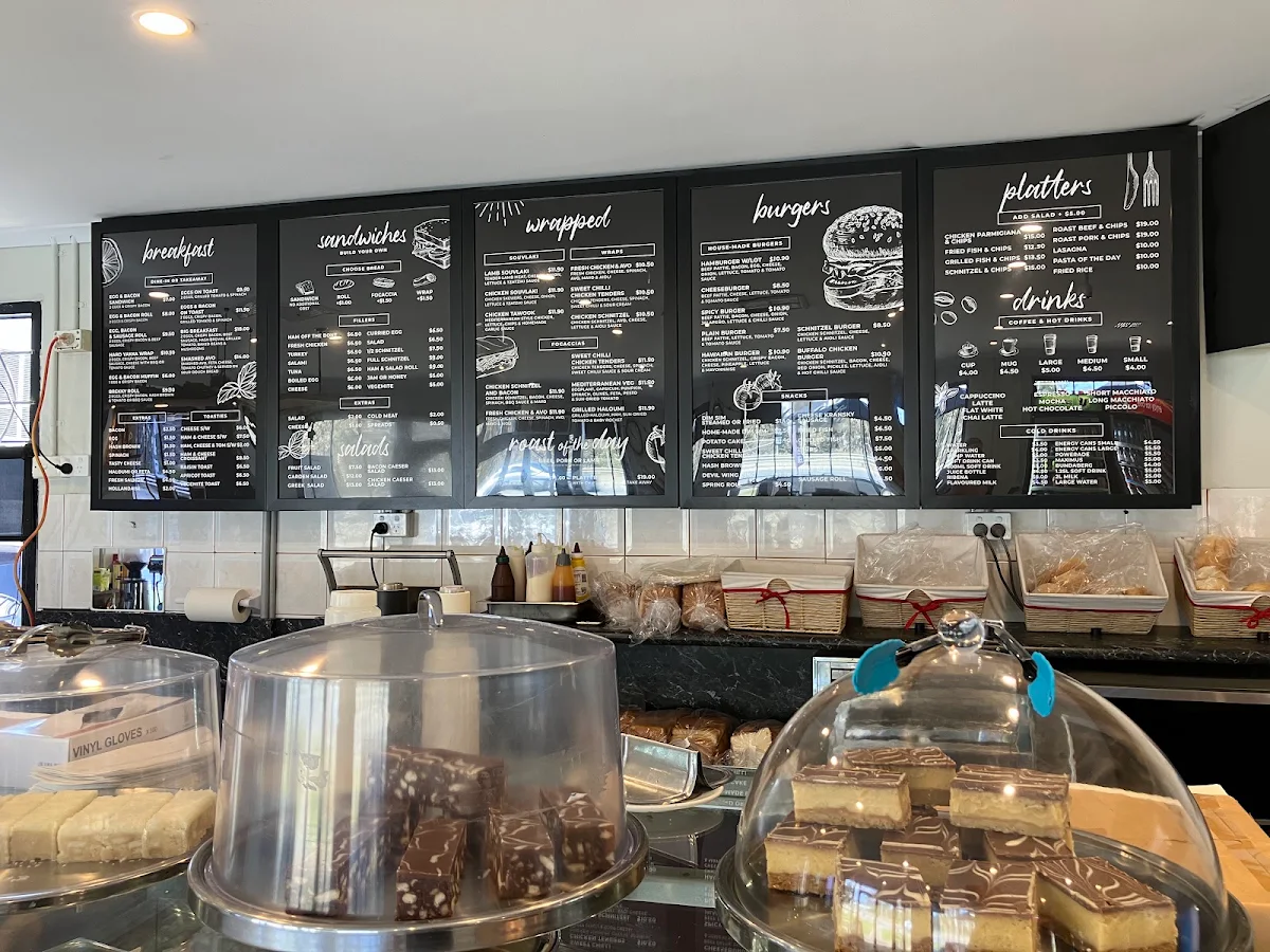 Menu, Abbotts Cafe Delight