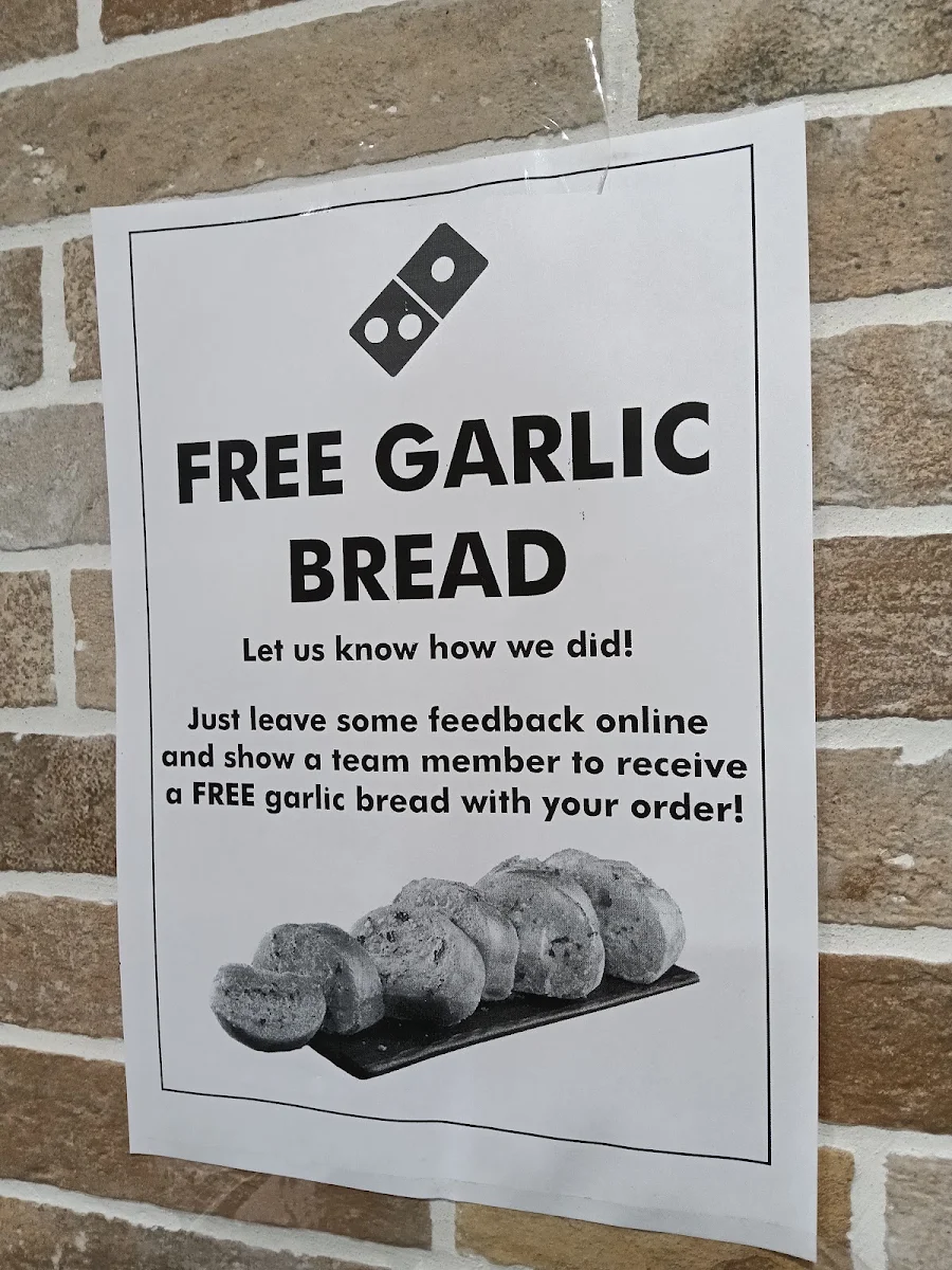 Menu, Domino's Pizza Glebe