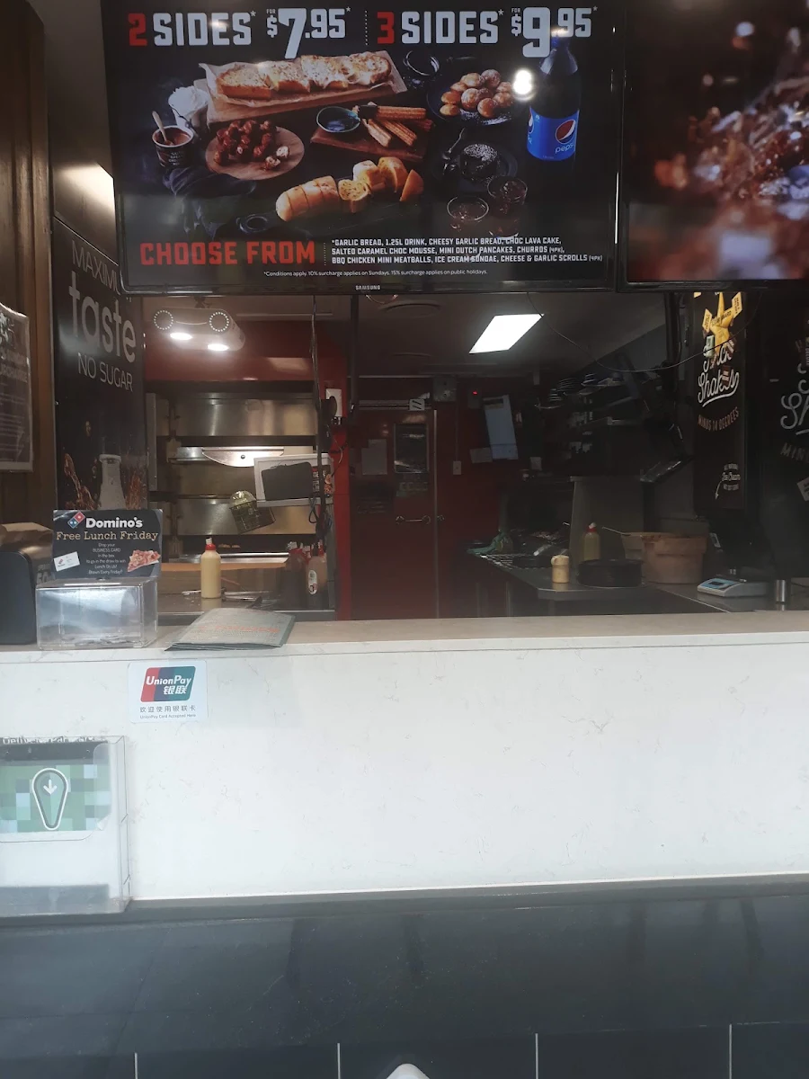 Menu, Domino's Pizza Glebe