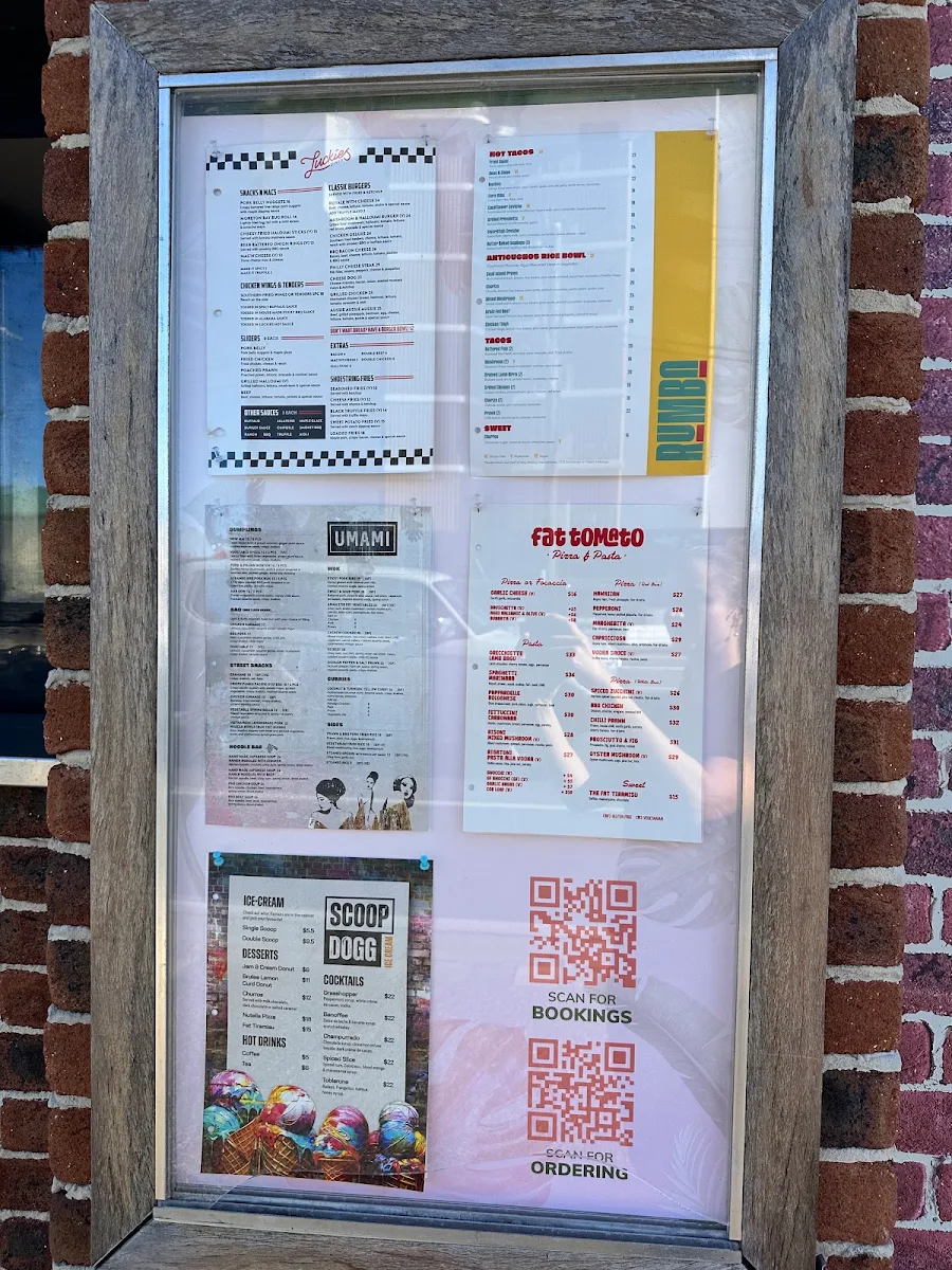 Menu, The Collective Palm Beach