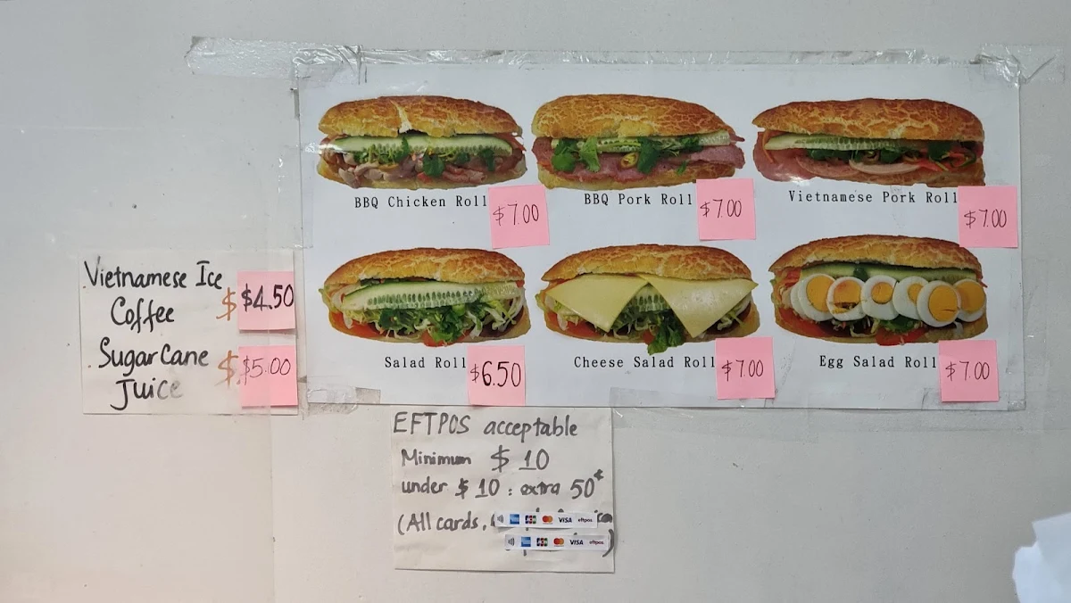 Menu, Tiger Bread Bakery & Café