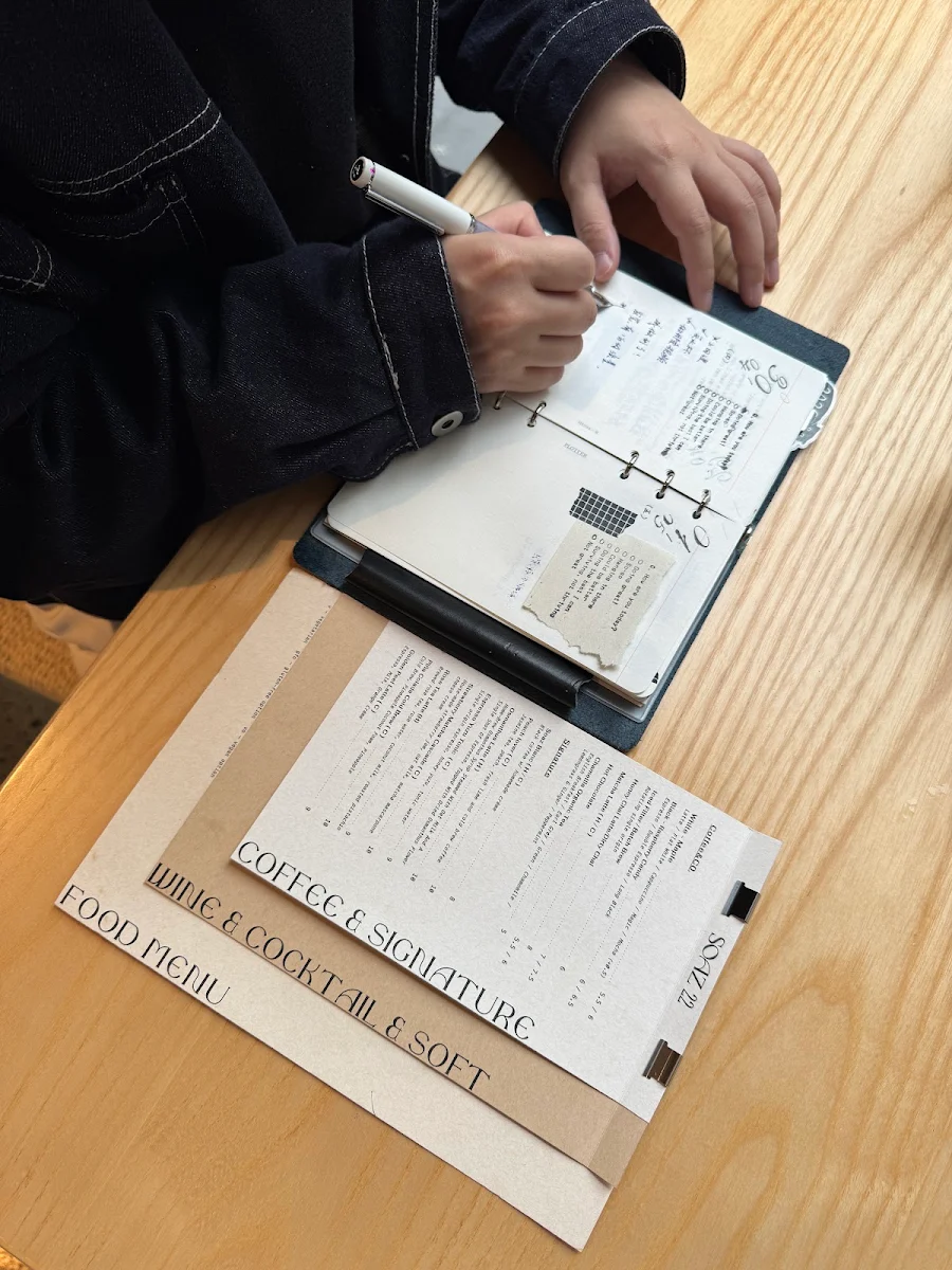 Menu, SOAZ 22 - Melbourne's Aesthetic Brunch Cafe