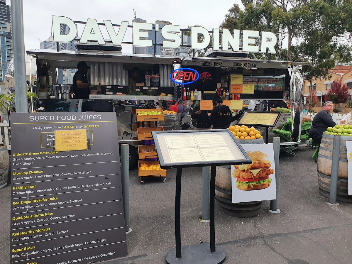 Menu, Dave's Diner