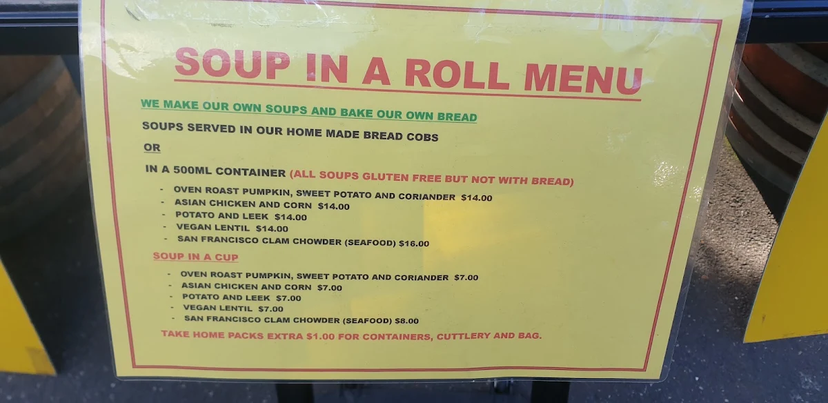 Menu, Dave's Diner