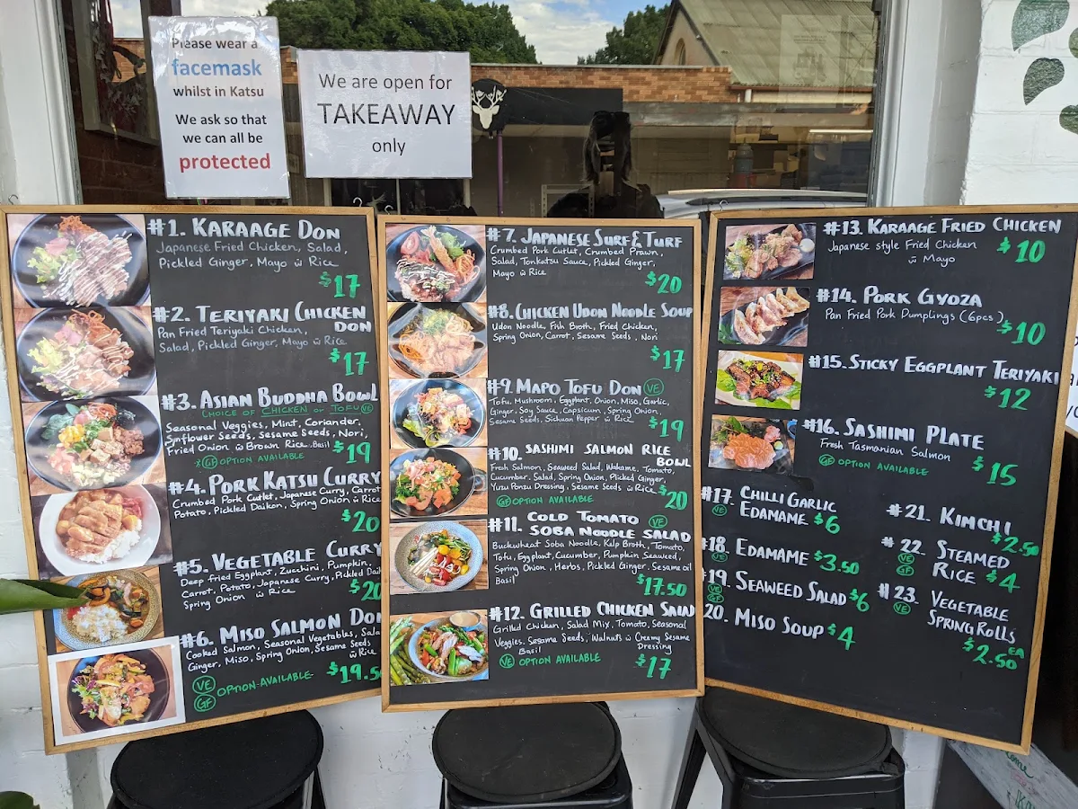 Menu, Katsu Japanese