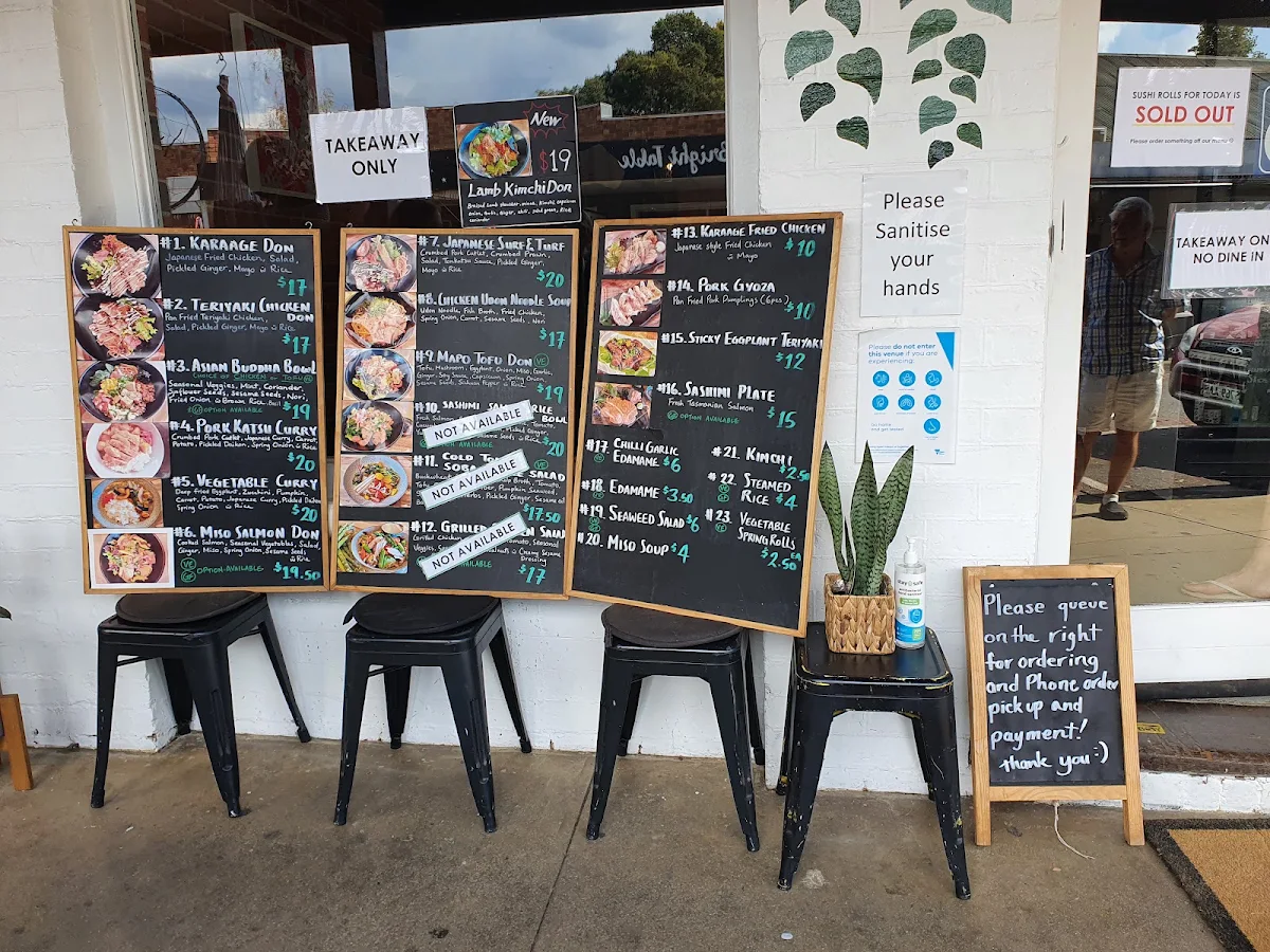 Menu, Katsu Japanese