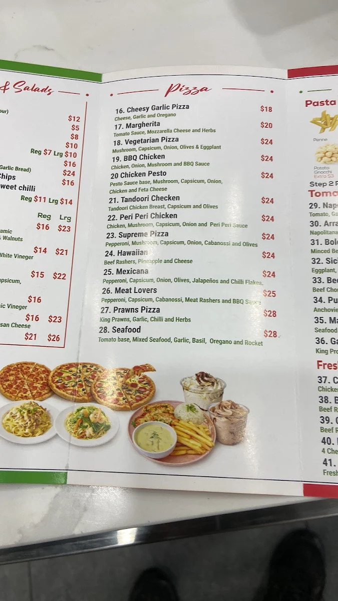 Menu, PASTA CITTA