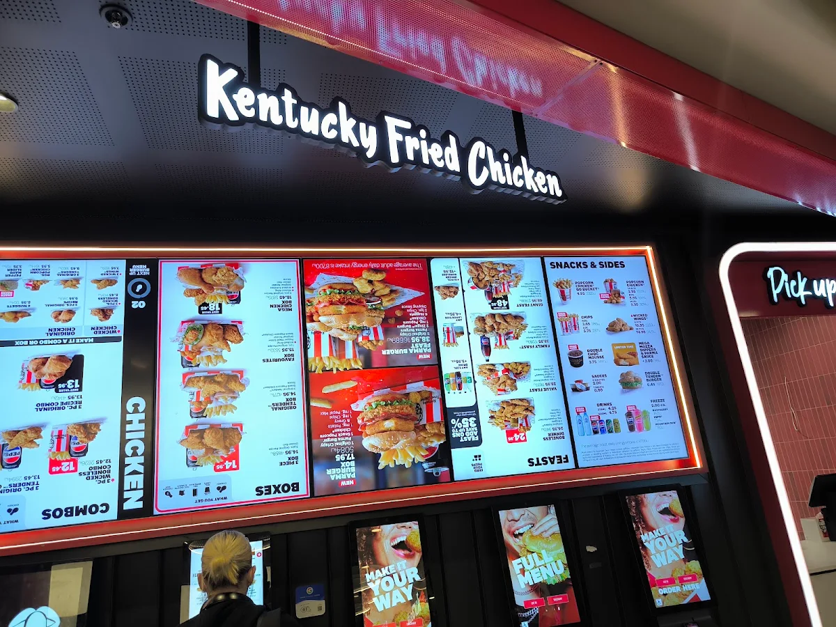Menu, KFC Melbourne Central Food Court