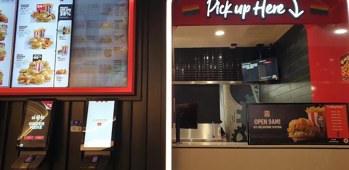 Menu, KFC Melbourne Central Food Court