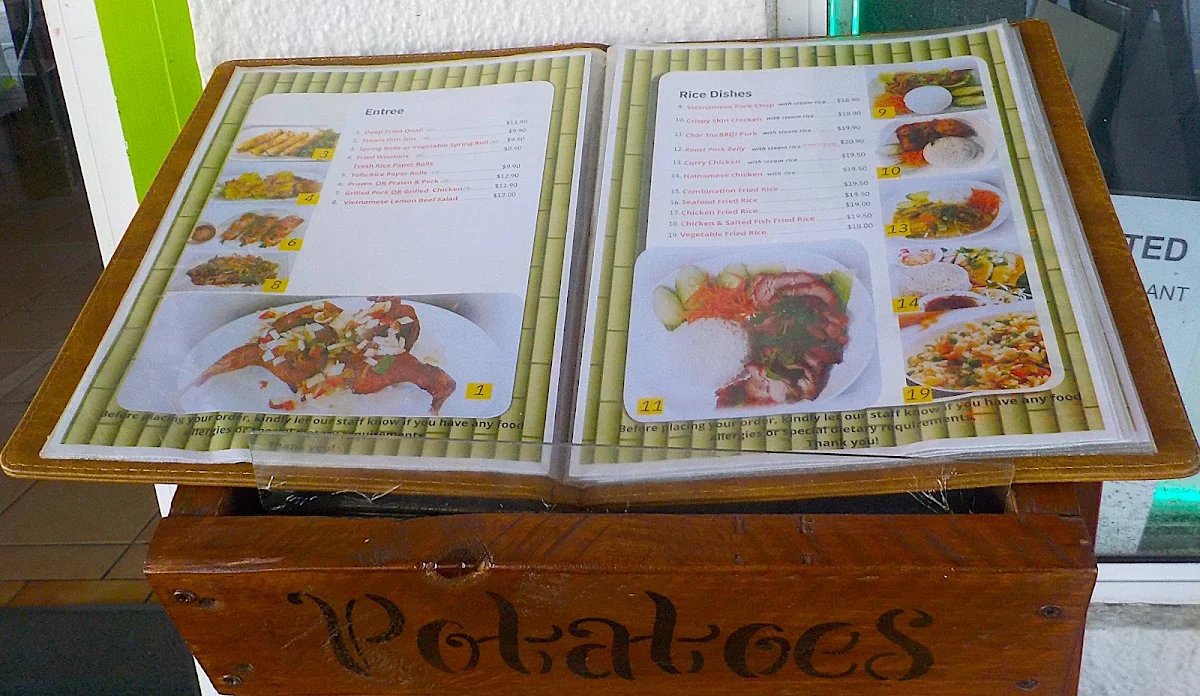 Menu, Viet House Restaurant