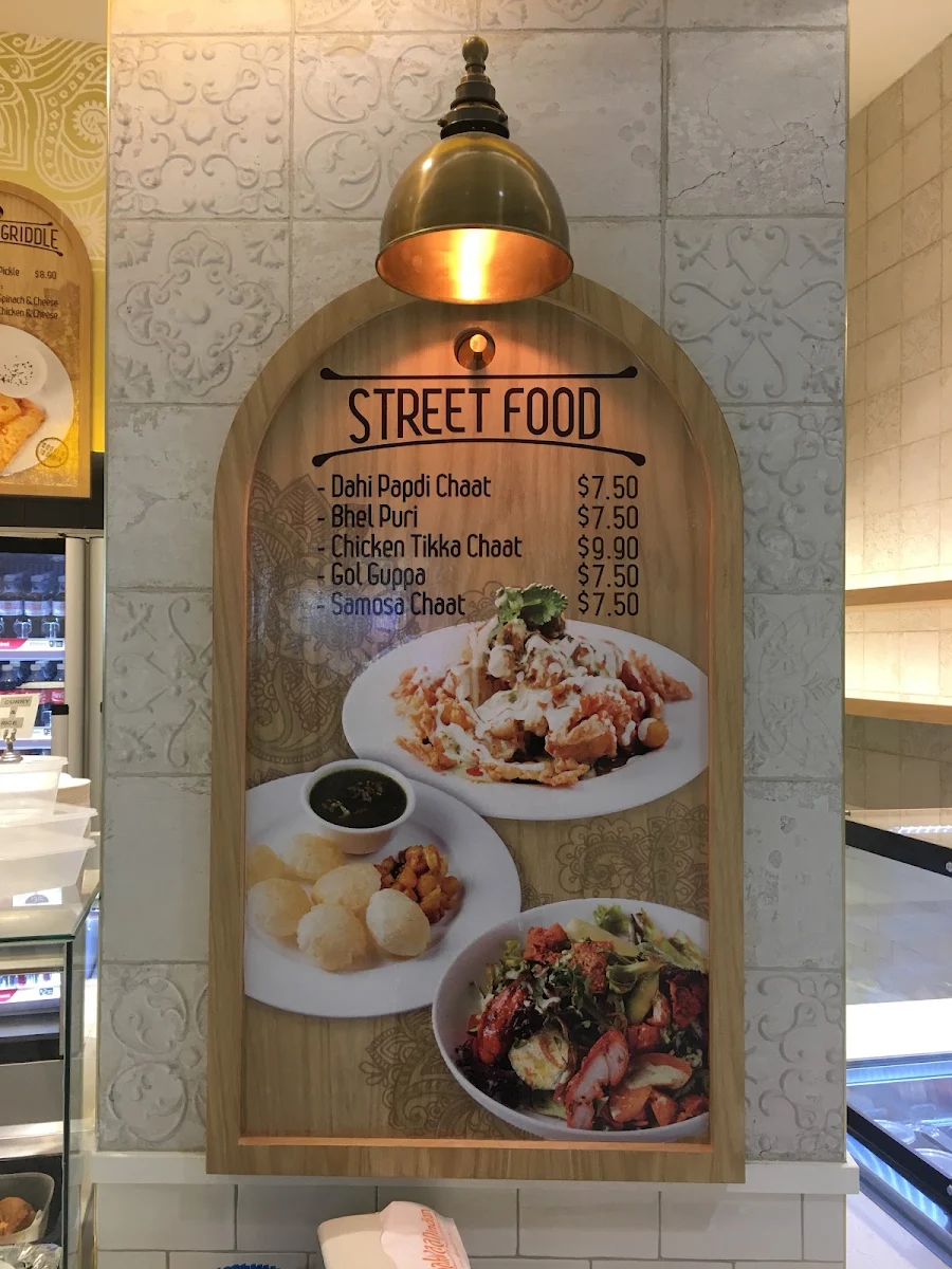 Menu, Pakwaan Indian Hornsby