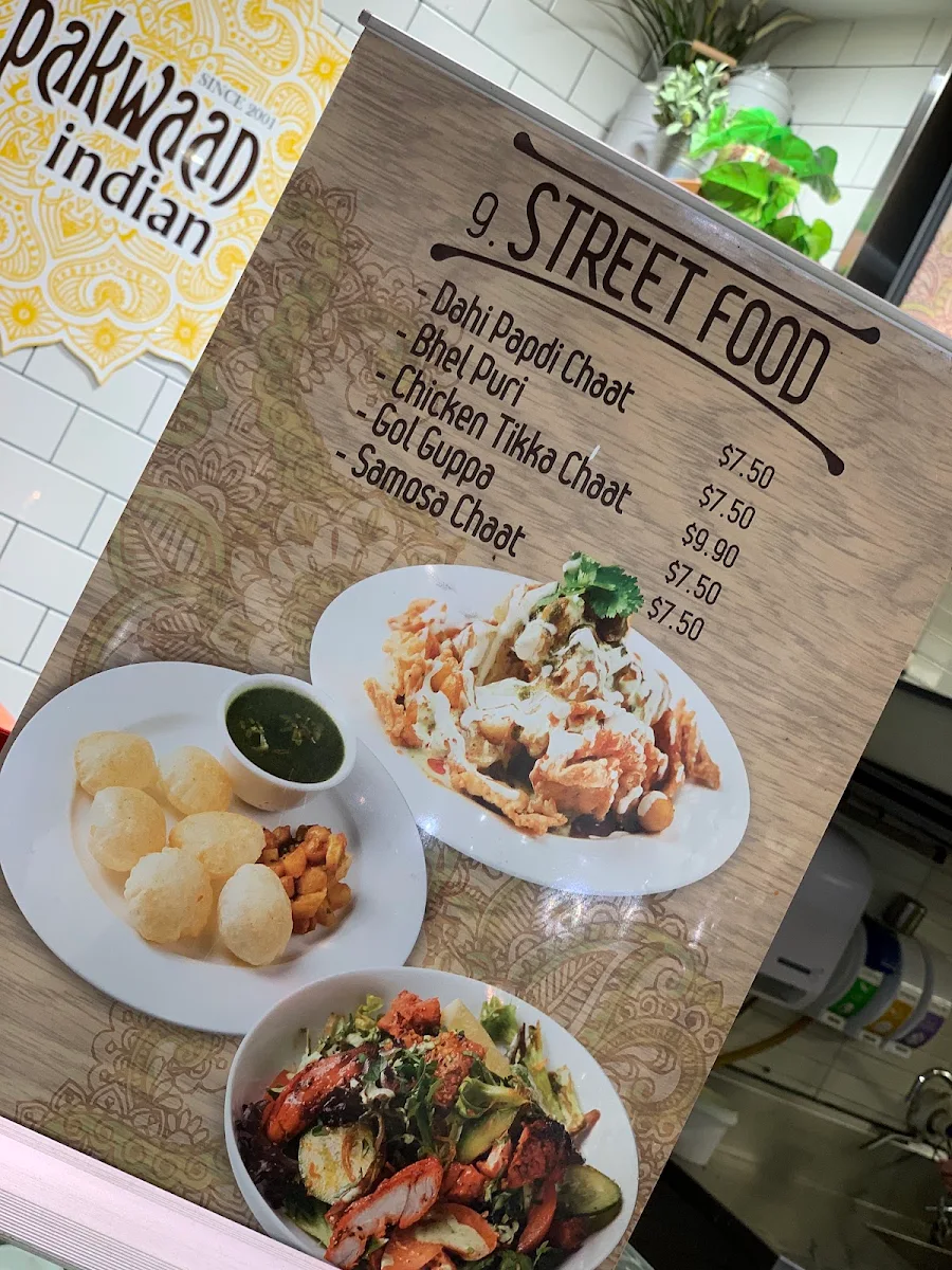Menu, Pakwaan Indian Hornsby