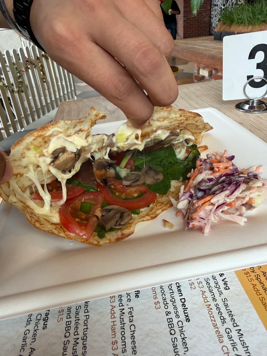Menu, Saltie Dog - Coffee & Crêpes