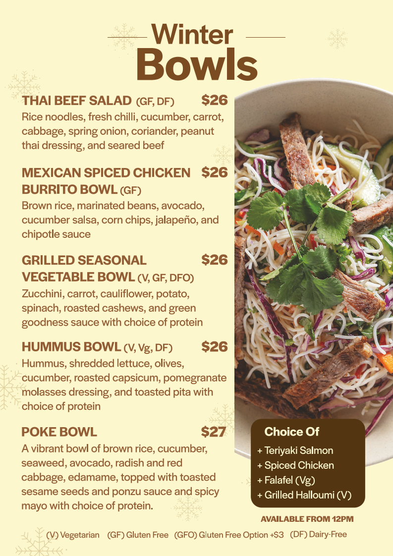 Menu, EQ Cafe & Bakehouse | Deakin