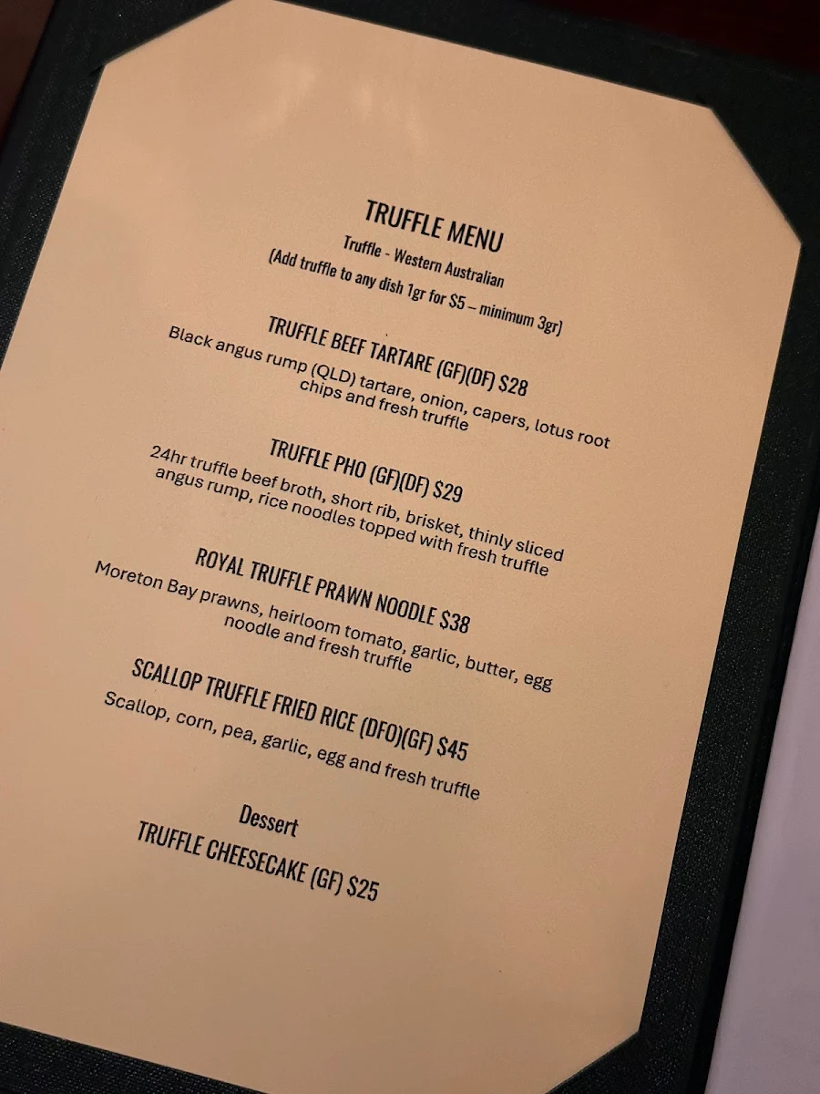 Menu, Hello Auntie