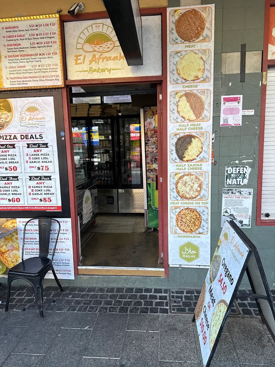 Menu, El Afraah Bakery Kogarah