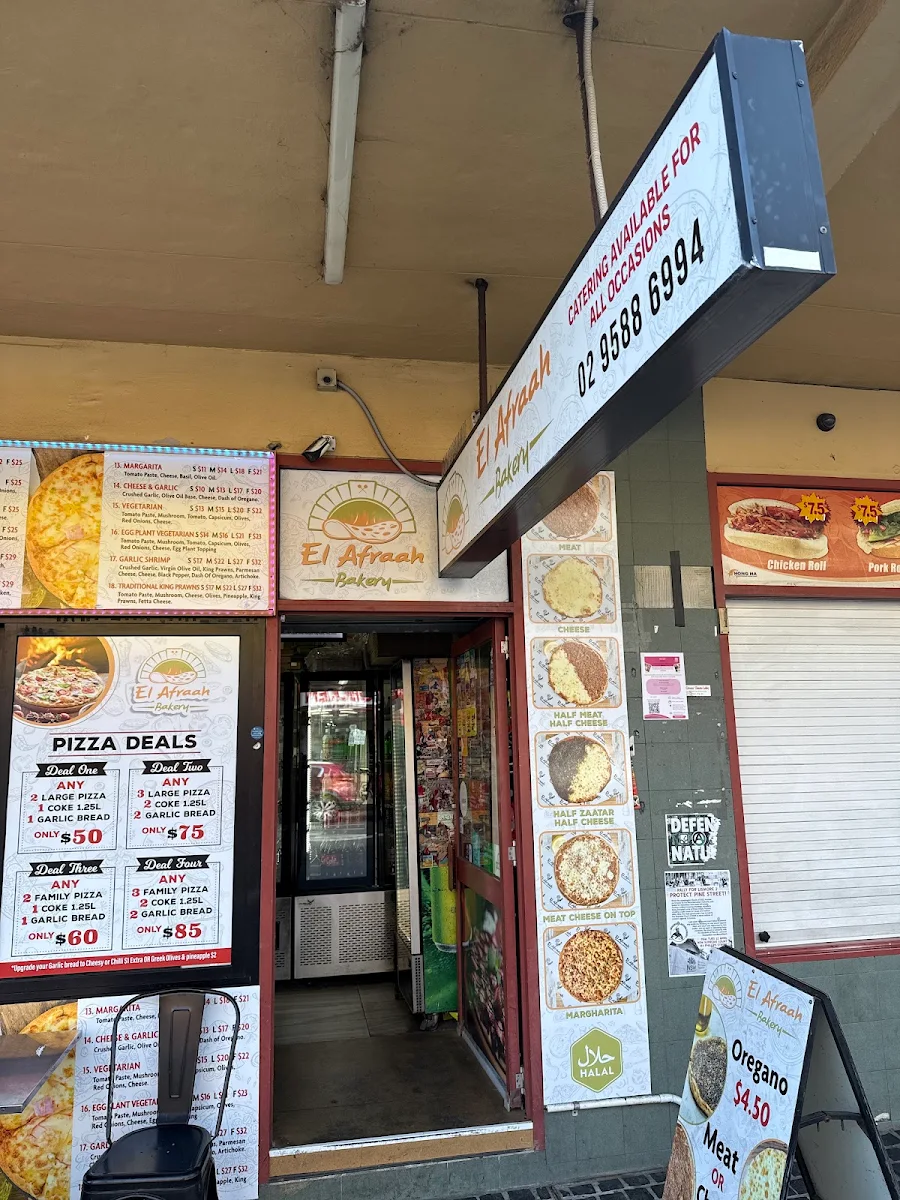 Menu, El Afraah Bakery Kogarah